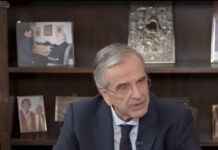 Ο Αντώνης Σαμαράς μιλά για πρώτη φορά δημόσια μετά τον θάνατο της κόρης του: «Ευχαρίστησα τον Θεό για τα 34 χρόνια που είχαμε τη Λένα μας»