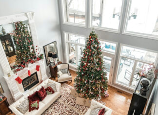 Το ιδανικό ύψος για το χριστουγεννιάτικο δέντρο ανάλογα με τα τετραγωνικά του σαλονιού σου