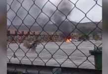 Αυτοκίνητο τυλίχθηκε στις φλόγες στην Αθηνών – Κορίνθου, στα διόδια Καλαμακίου