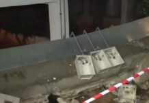 Κακοκαιρία: Εικόνες καταστροφής στον Άλιμο – Διαλύθηκε πρόσοψη πολυκατοικίας και άνδρας ανέβηκε στον «ουρανό» αυτοκινήτου