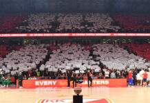 Ερυθρός Αστέρας: Πρόστιμο και μερικό κλείσιμο έδρας με αναστολή στους ερυθρόλευκους από τη Euroleague