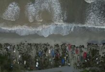 Η κακοκαιρία Byron άλλαξε χρώμα στον Θερμαϊκό: Εντυπωσιακά εναέρια πλάνα από το Λιτόχωρο