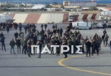 Ηράκλειο: Στην πίστα του αεροδρομίου Νίκος Καζαντζάκης εισέβαλλαν αγρότες