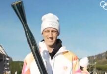 Ο Ακίλε Πολονάρα συμμετείχε στη λαμπαδηδρομία για τους Χειμερινούς Ολυμπιακούς Αγώνες 2026