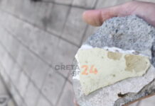 Ηράκλειο: Σοβάς έπεσε από το κτίριο του Εργατικού Κέντρου – Στο τσακ γλίτωσαν δύο γυναίκες και παιδιά