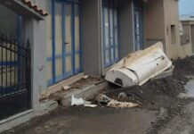 Η κακοκαιρία Byron σαρώνει και το Ηράκλειο: Ανεμοστρόβιλος χτύπησε τον Τσούτσουρο – Υπερχείλισε ρέμα