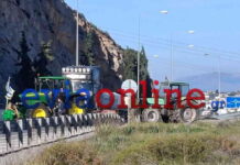 Οι αγρότες έκλεισαν και σήμερα την υψηλή γέφυρα της Χαλκίδας