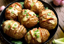 Το τέλειο σνακ για κρύα βράδια: Πατάτες γεμιστές στο φούρνο