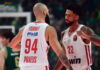 Η βαθμολογία της Euroleague μετά τη νίκη του Ολυμπιακού επί του Παναθηναϊκού