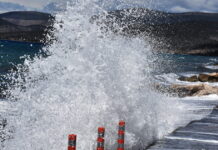 Καιρός σήμερα: Ισχυροί άνεμοι αγγίζουν τα 8 μποφόρ – Βροχές, καταιγίδες και χιόνια σε διάφορες περιοχές της χώρας