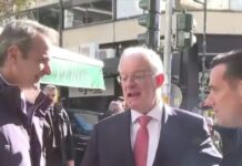 Κυριάκος Μητσοτάκης και Κωνσταντίνος Τασούλας στον πρώτο καφέ της χρονιάς στο Κολωνάκι