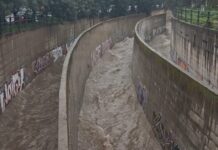 Κακοκαιρία: «Φούσκωσε» ο Ποδονίφτης, ορμητικά τα νερά λίγο πριν την εκβολή στον Κηφισό