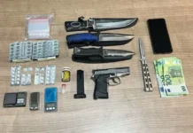 Συνελήφθη άνδρας για διακίνηση ναρκωτικών και οπλοκατοχή στα Ιωάννινα