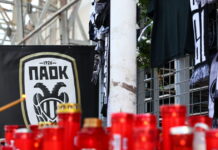 ΠΑΟΚ: «Βαρύ» το κλίμα στη Νέα Μεσημβρία και ενός λεπτού σιγή για τους αδικοχαμένους οπαδούς