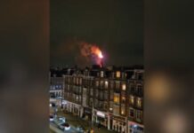 Άμστερνταμ: Μεγάλη πυρκαγιά σε γοτθικό ναό του 1884 – Κατέρρευσε ο πύργος