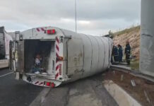 Τροχαίο με απορριμματοφόρο στην περιφερειακή Αιγάλεω: Στο νοσοκομείο ο οδηγός – Καθυστερήσεις στο ύψος της εξόδου προς Αττική Οδό