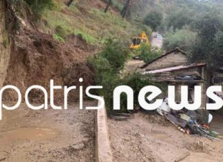 Η κακοκαιρία σφυροκοπά την Ηλεία: Βράχος απειλεί να πέσει σε σπίτια στο Κατάκολο – Ανέβηκε επικίνδυνα η στάθμη του Αλφειού