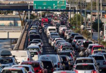 Μποτιλιάρισμα στην άνοδο του Κηφισού από Νίκαια έως Άνω Πατήσια – Ουρές χιλιομέτρων και στην κάθοδο