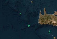 Σεισμός 4,8 Ρίχτερ στην Κρήτη, ανοιχτά της Παλαιοχώρας Χανίων το επίκεντρο