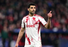 Μάνατζερ Ταρέμι: «Αναληθή τα σενάρια εμπλοκής στον πόλεμο, είναι συγκεντρωμένος στον Ολυμπιακό»