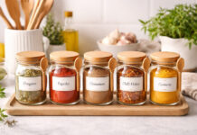 Δώσε νέα ζωή σε παλιά βαζάκια φτιάχνοντας θήκες για μπαχαρικά