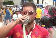 Ο Εντέν Αζάρ το γύρισε στην ποδηλασία και το γιόρτασε με μπύρες