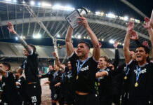 Καλαμάτα – Ηρακλής: Η απονομή του τροπαίου στη «μαύρη θύελλα» και οι έξαλλοι πανηγυρισμοί στον τελικό του Super Cup της Super League 2