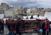 Ηράκλειο: Θυελλώδεις άνεμοι «ξήλωσαν» λαϊκή αγορά – Έπεσαν τέντες και αναποδογύρισαν αγροτικά