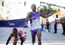 Τερματισμός Μαραθωνίου για ταινία, με επική αντεπίθεση στα τελευταία μέτρα, νικητή στο νήμα και κατάρρευση