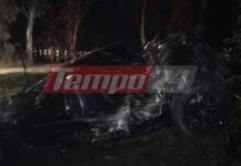 Πάτρα: Ένας τραυματίας σε τροχαίο με αυτοκίνητο που «καρφώθηκε» σε κολώνα