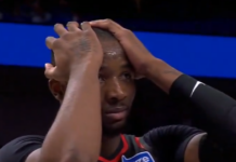 Αδιανόητη φάση στο NBA: Ο Κουμίνγκα έβαλε τρίποντο από το καλάθι της ομάδας του και έπιασε το κεφάλι του απορημένος