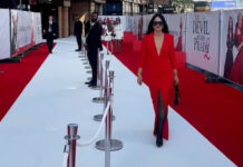 Ζενεβιέβ Μαζαρί: Iconic day στο red carpet της πρεμιέρας της ταινίας Devil Wears Prada 2 στο Λονδίνο