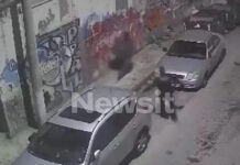 Άγιος Παντελεήμονας: Βίντεο ντοκουμέντο με τον Παλαιστίνιο να σπάει τα αυτοκίνητα και να τον κυνηγάνε οι αστυνομικοί