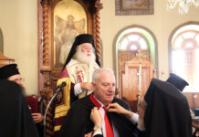 Ο Σάκης Κεχαγιόλου Άρχων Μέγας Λογοθέτης στο Πατριαρχείο Αλεξάνδρειας