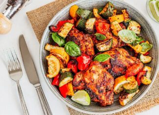 Κοτόπουλο με λαχανικά στο φούρνο