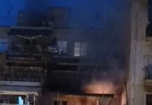 Φωτιά σε σπίτι στο Μεταξουργείο – Μεγάλη κινητοποίηση της πυροσβεστικής