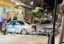 Άγιος Νικόλαος: Οδηγός σε τρελή πορεία έπεσε σε αυτοκίνητα και ξήλωσε μπάρες και φωτιστικά – Δείτε φωτογραφίες