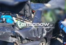 Φθιώτιδα: Μητέρα τραυματίστηκε σε τροχαίο ατύχημα – Δείτε φωτογραφίες από το κατεστραμμένο αυτοκίνητό της