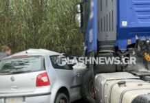 Σοβαρό τροχαίο στην Κρήτη: Αυτοκίνητο συγκρούστηκε με φορτηγό στον ΒΟΑΚ – Δείτε εικόνες