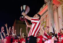 Ο Ολυμπιακός απάντησε στον Παναθηναϊκό με το βίντεο που ο Γιώργος Μπαρτζώκας τραγουδάει σύνθημα των Πειραιωτών