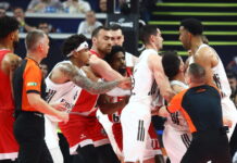 Χαμός στο Ολυμπιακός – Ρεάλ Μαδρίτης: Σύρραξη ανάμεσα σε ΜακΚίσικ και Καμπάτσο, από μία τεχνική ποινή έδωσαν οι διαιτητές