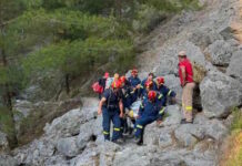 Χανιά: Επιχείρηση διάσωσης Γάλλου τουρίστα σε φαράγγι