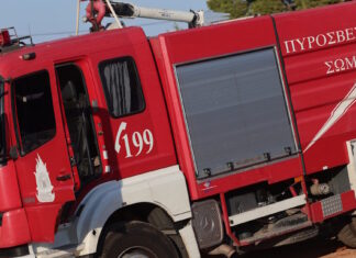 Φωτιά στη Λάρισα στην περιοχή Γόννων