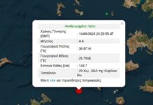Σεισμός 4,4 Ρίχτερ σε θαλάσσια περιοχή στην Κω
