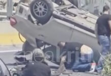 Τροχαίο στο Ηράκλειο: Αυτοκίνητο τούμπαρε στον ΒΟΑΚ – Στο νοσοκομείο ο οδηγός