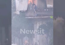 Καλλιθέα: Συγκινεί η 75χρονη που σώθηκε από τις φλόγες πηδώντας πάνω στον κόσμο – «Χίλια ευχαριστώ σε όλους»
