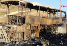 Τουρκία: 8 νεκροί και 33 τραυματίες από φωτιά σε λεωφορείο μετά από τροχαίο