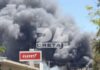 Φωτιά σε εργοστάσιο χαρτιών στο Ηράκλειο: Καίγονται τρία σπίτια, μήνυμα του 112 για τους καπνούς