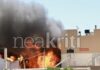 Φωτιά σε εργοστάσιο χαρτιών στο Ηράκλειο: Καίγονται τρία σπίτια – Μήνυμα του 112