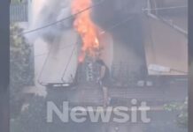 Φωτιά στην Καλλιθέα: Συγκλονιστικό βίντεο από την πτώση της γυναίκας από το μπαλκόνι